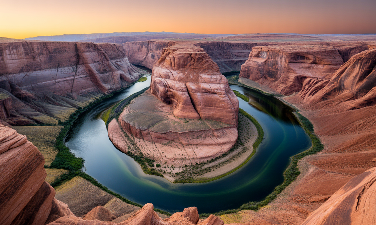 découvrez la courbure spectaculaire du horseshoe bend en arizona, un site naturel emblématique offrant des vues à couper le souffle sur les méandres du fleuve colorado. parfait pour les amoureux de paysages grandioses et de photographie.