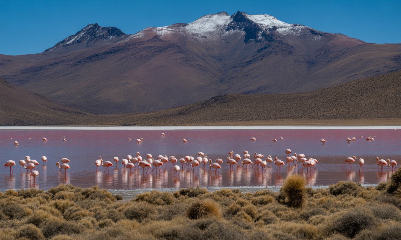 découvrez la laguna colorada en bolivie, un lac aux couleurs surprenantes entouré de paysages spectaculaires et d'une faune unique pour une expérience inoubliable en plein altiplano.