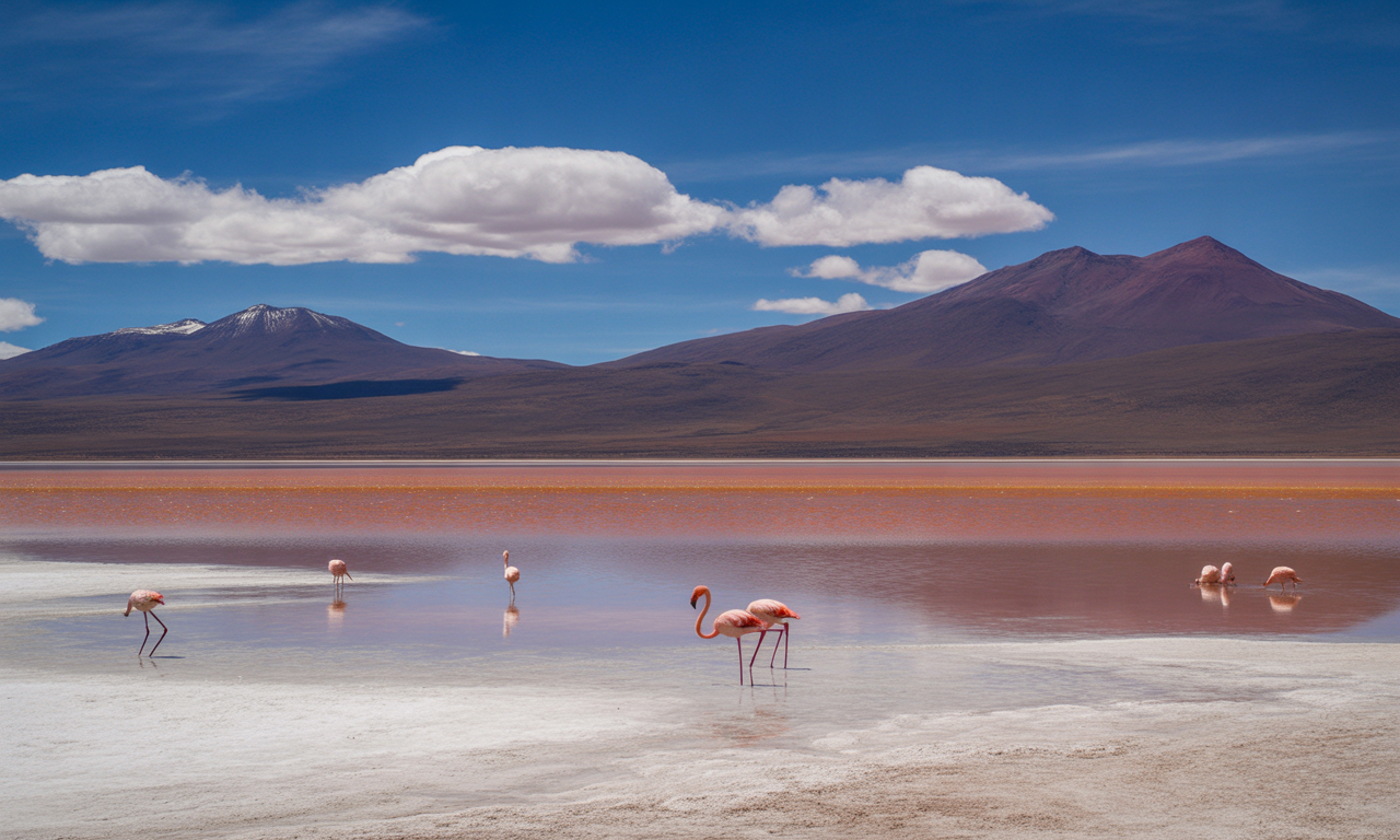 découvrez la laguna colorada en bolivie, un lac spectaculaire aux eaux rouges et aux paysages fascinants, où flamants roses et nature exceptionnelle offrent un spectacle magique et coloré.