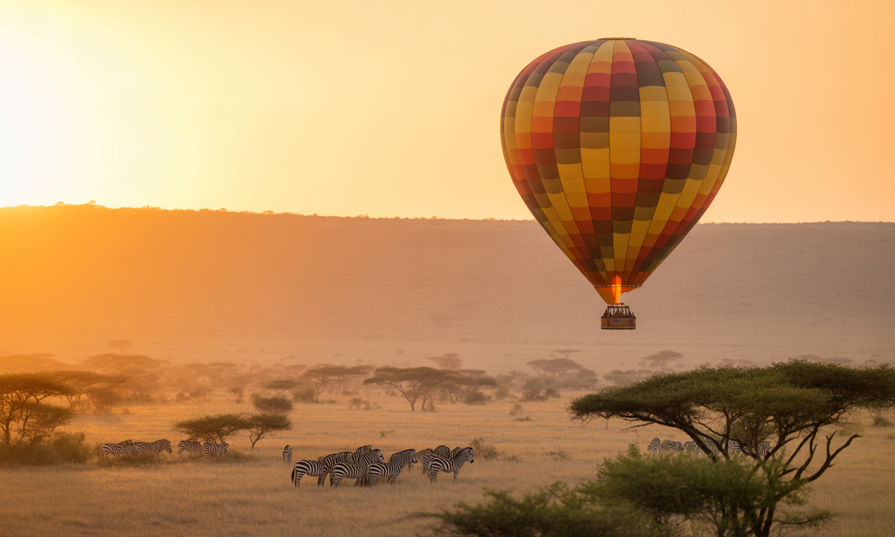 vivez une expérience inoubliable avec un safari en montgolfière au-dessus des savanes kenyannes. admirez la faune sauvage et les paysages à couper le souffle lors d'une aventure éthérée en plein cœur de l'afrique.