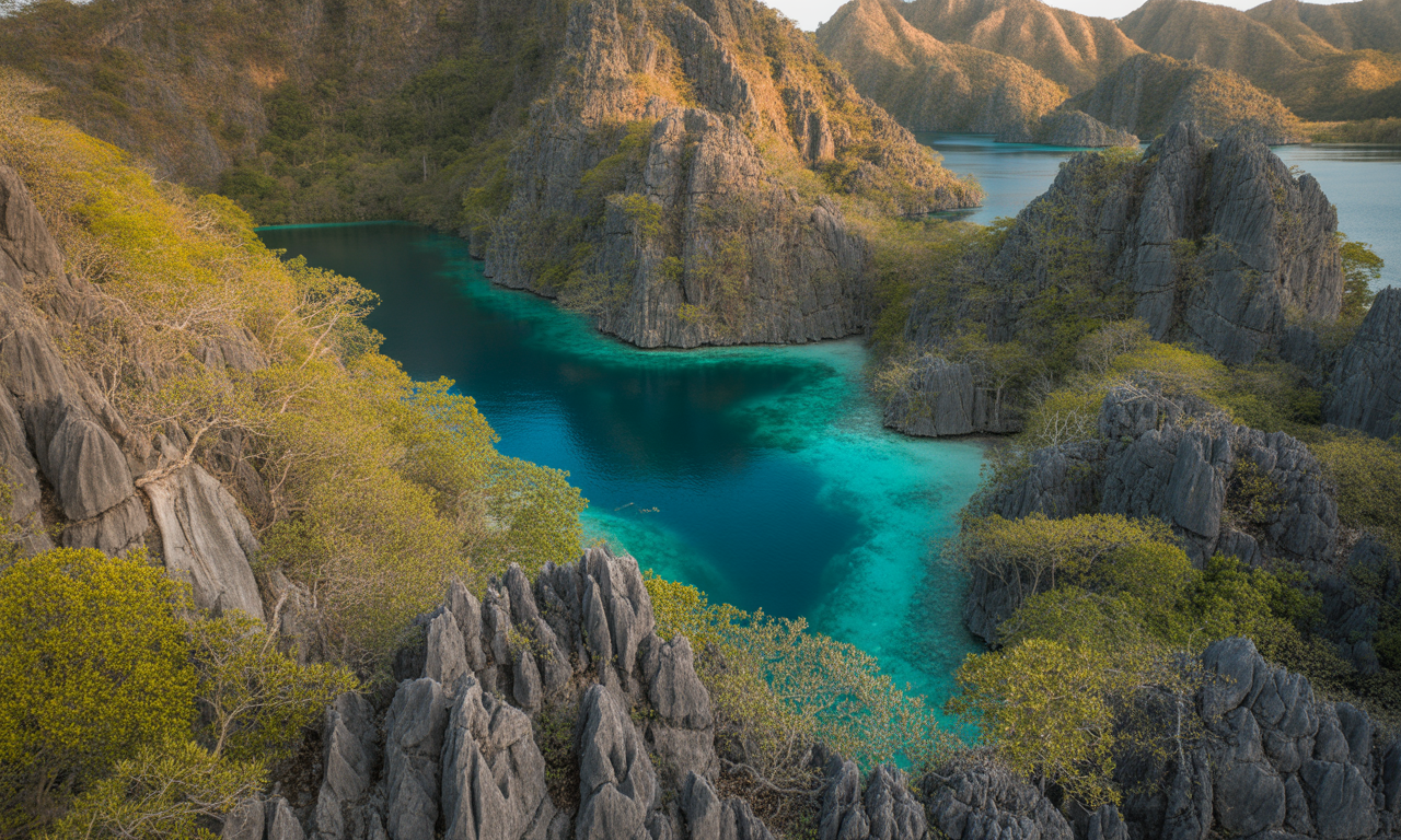 explorez le lac kayangan, joyau naturel de l'île coron aux philippines, célèbre pour ses eaux cristallines, ses paysages spectaculaires et sa faune unique. une aventure incontournable pour les amoureux de la nature et les passionnés de voyage.