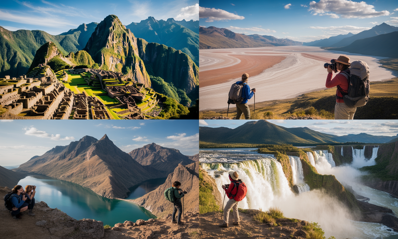 partez à l'aventure en amérique du sud et découvrez les trésors du pérou, de la bolivie, du chili et de l'argentine. explorez des paysages époustouflants, des cultures riches et des expériences inoubliables.