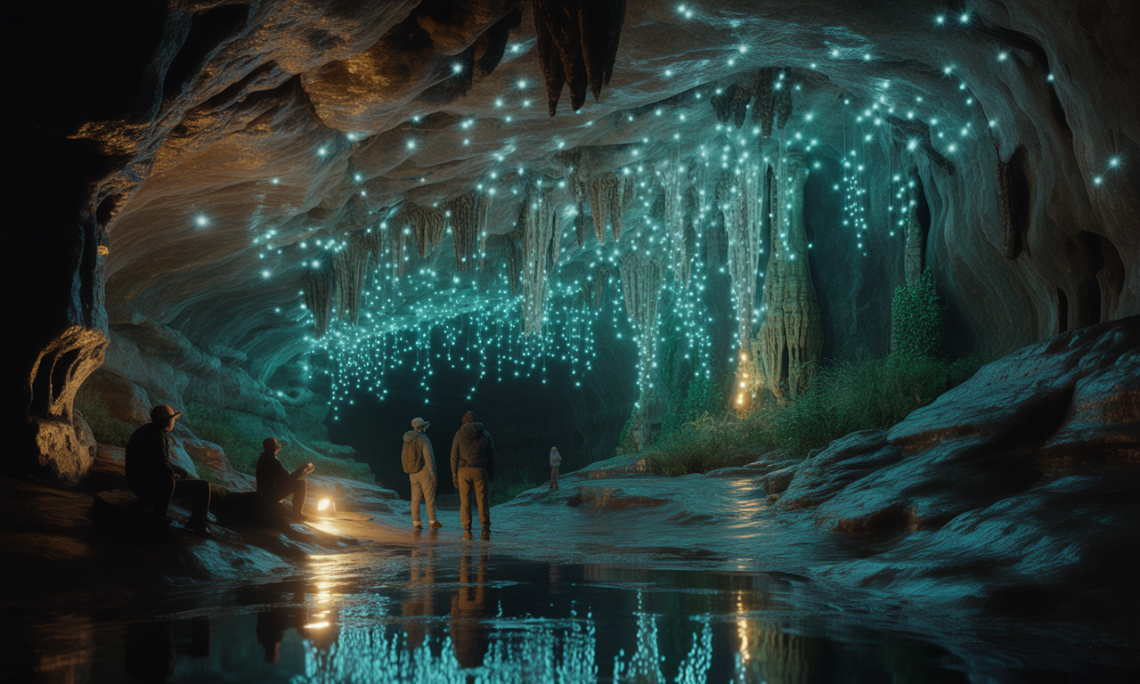 découvrez la grotte magique de waitomo en nouvelle-zélande, où des milliers de vers luisants créent un spectacle naturel féerique et inoubliable.