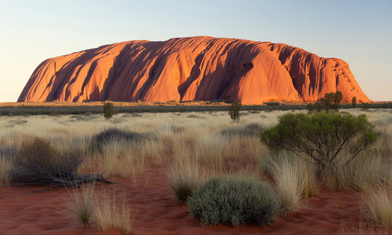 découvrez uluru, la majestueuse montagne rouge emblématique d'australie, symbole culturel et naturel unique offrant des paysages époustouflants et une riche histoire aborigène.