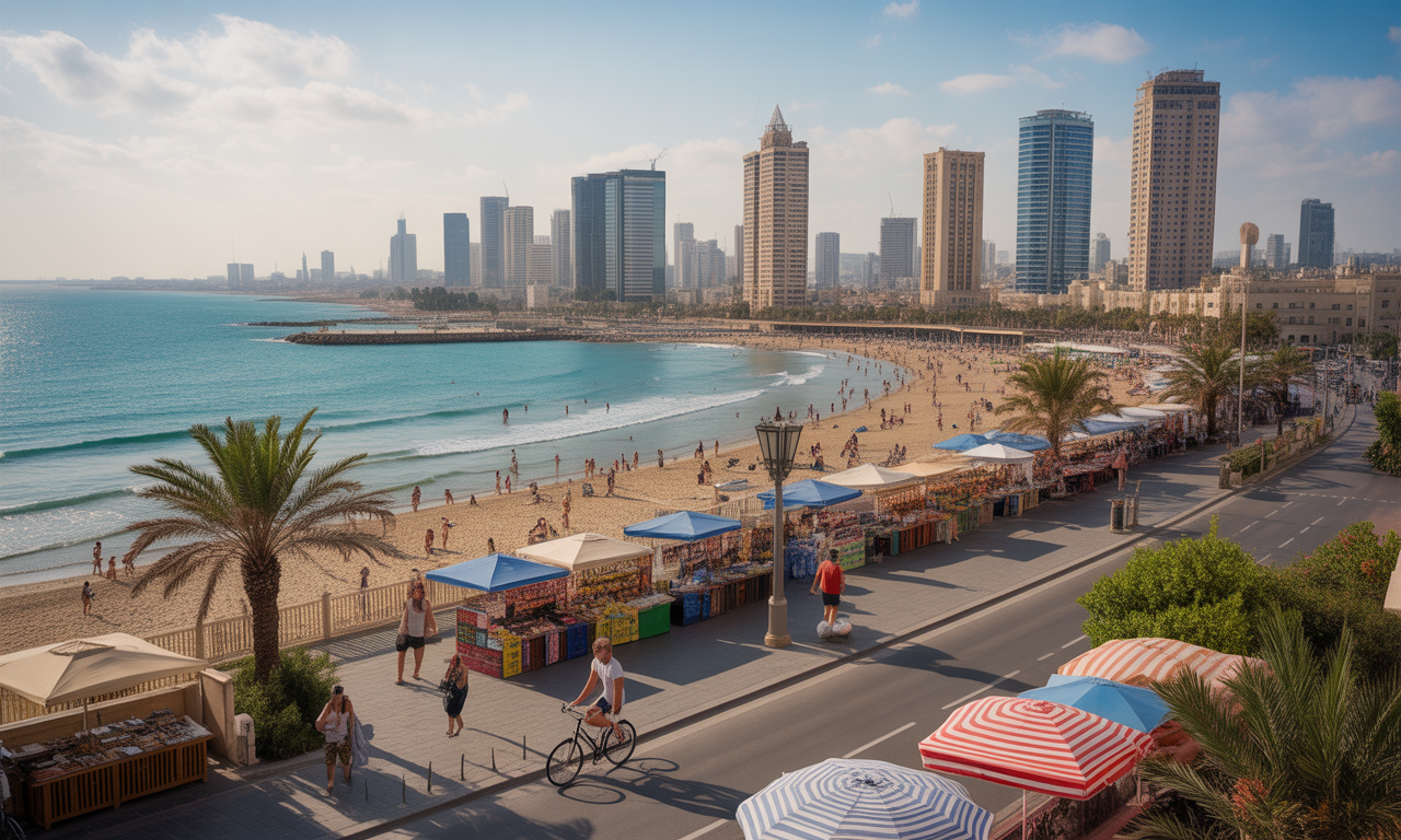 découvrez une aventure inoubliable de 6 jours à tel-aviv, israël, entre plages, culture vibrante et gastronomie locale.