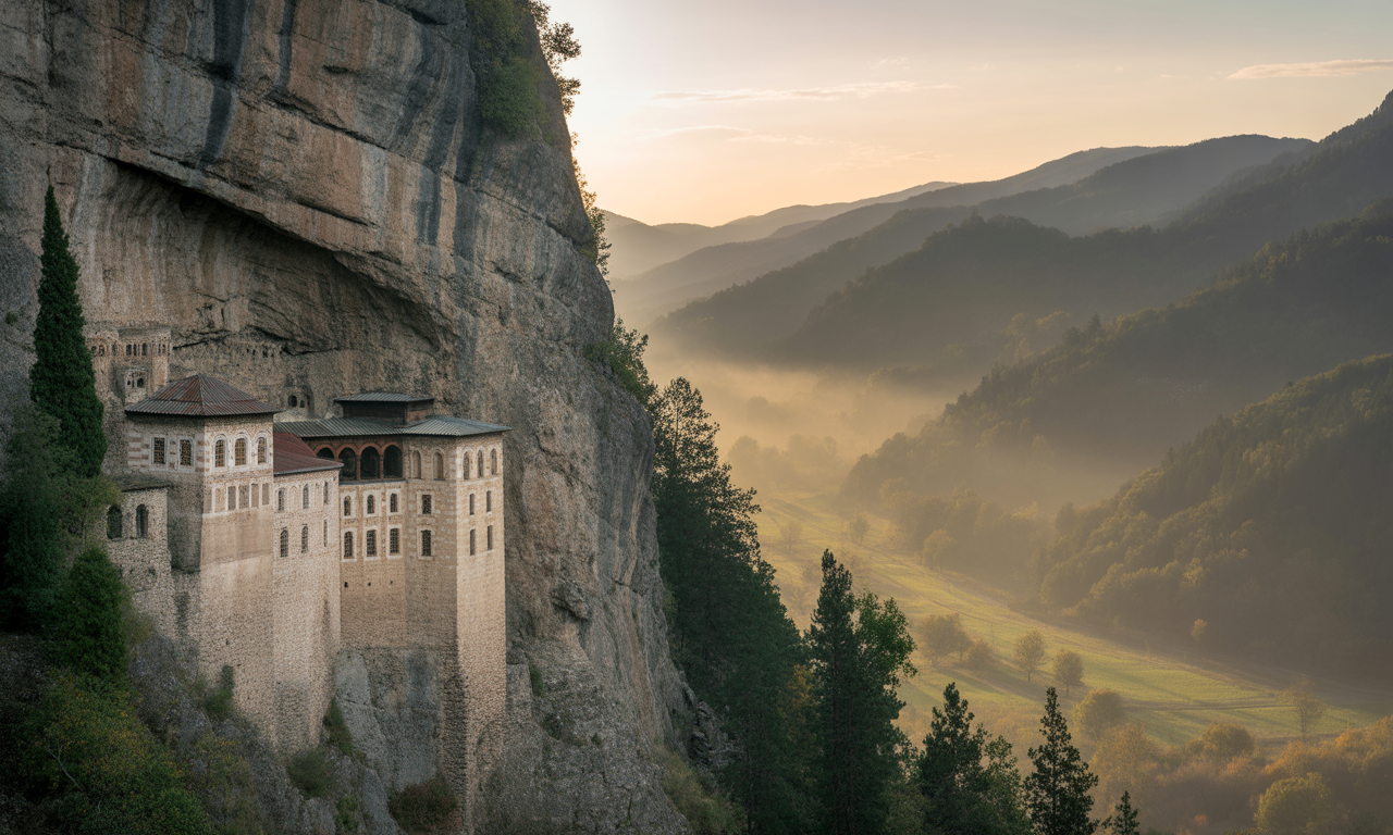 explorez le monastère de sumela, un joyau historique niché dans une falaise en turquie, et découvrez son architecture impressionnante ainsi que son riche patrimoine culturel.