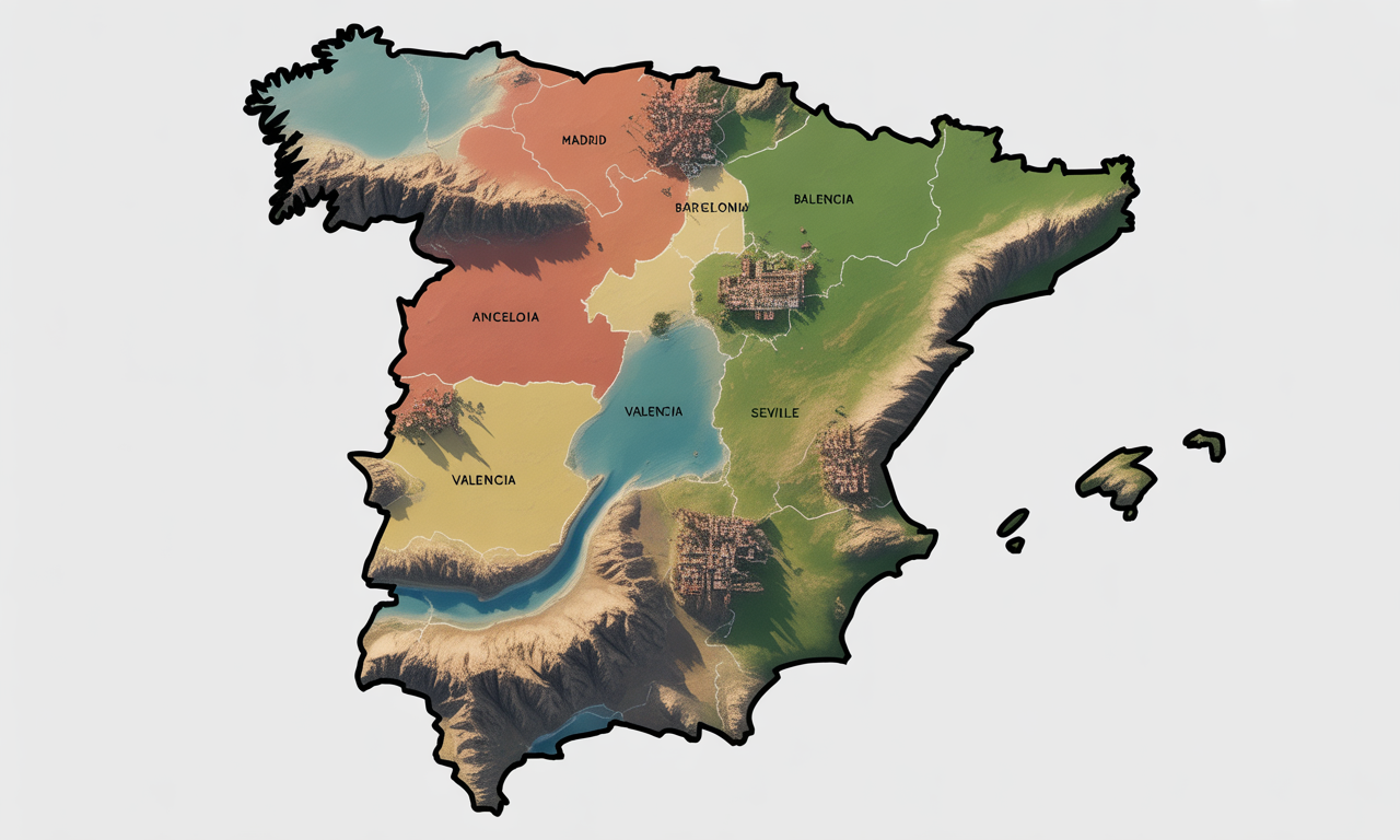 découvrez notre carte détaillée de l'espagne avec un guide complet des régions et des principales villes pour mieux planifier votre voyage.