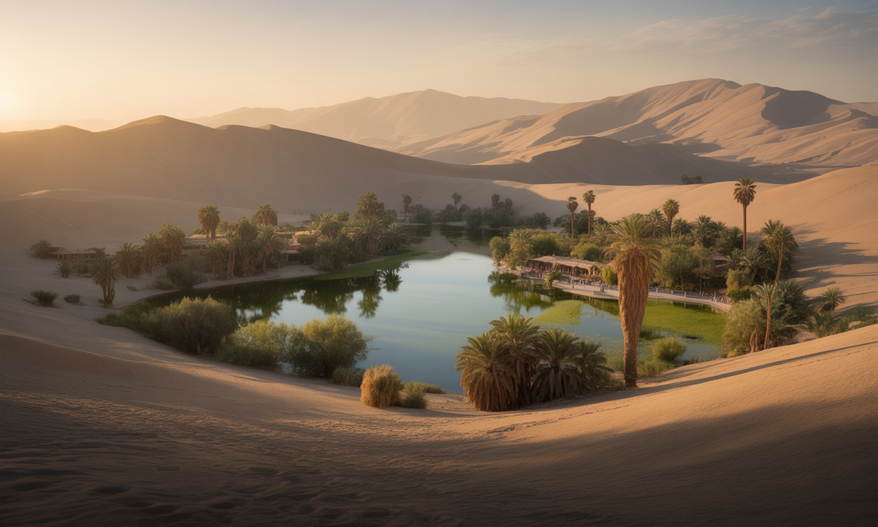 découvrez l'havre de paix de huacachina, un oasis enchanteur au cœur du désert péruvien, offrant un paysage unique et une expérience inoubliable.