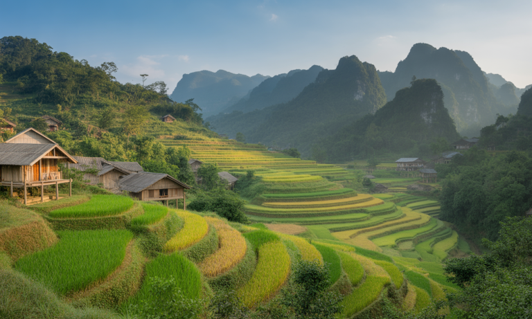 explorez les paysages époustouflants et la riche culture de la vallée de muong hoa au viêt nam, un joyau naturel à ne pas manquer lors de votre voyage.