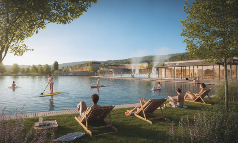 découvrez divonne-les-bains : profitez d'activités aquatiques, détendez-vous au bord du lac et offrez-vous un moment de bien-être dans les thermes.