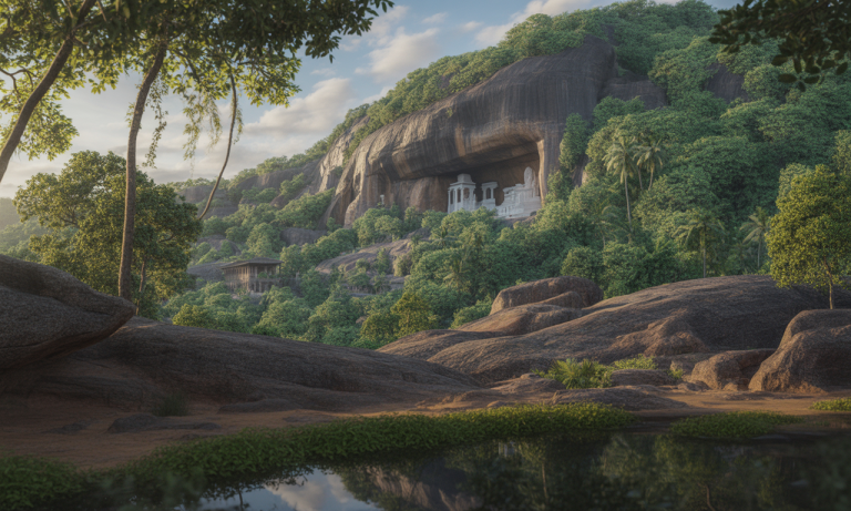 découvrez les paysages enchanteurs des grottes de dambulla au sri lanka, un site historique exceptionnel aux fresques colorées et une nature fascinante à explorer.