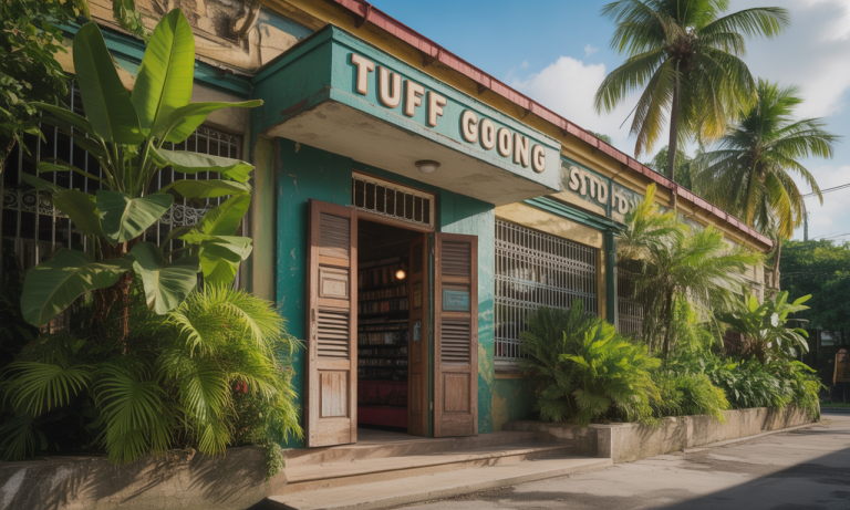 explorez les célèbres studios tuff gong à kingston, jamaïque, un lieu mythique où la musique reggae a pris vie et où l'histoire de bob marley résonne encore.