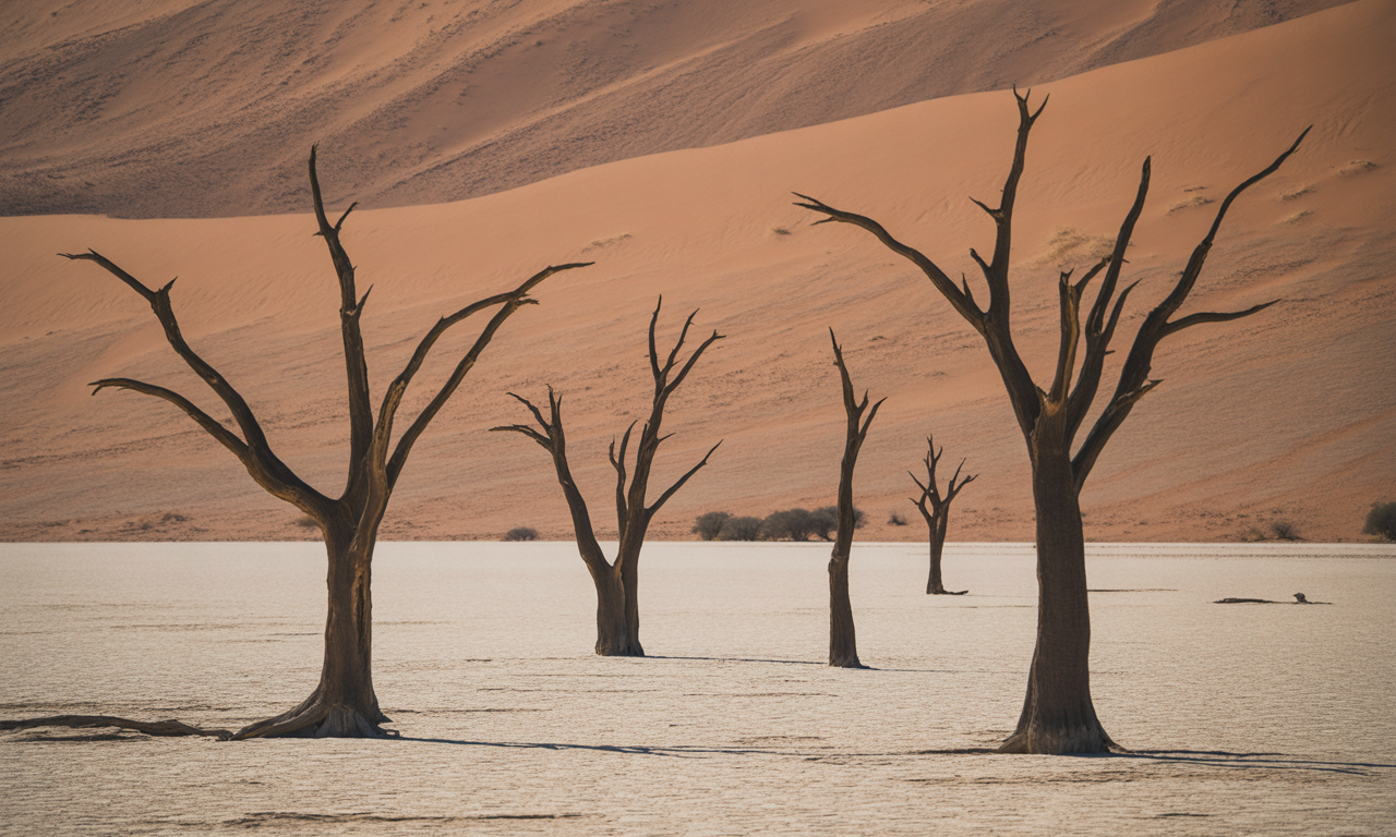découvrez le dead vlei en namibie, un site spectaculaire aux paysages désertiques uniques, offrant des vues impressionnantes et une expérience inoubliable au cœur du désert.