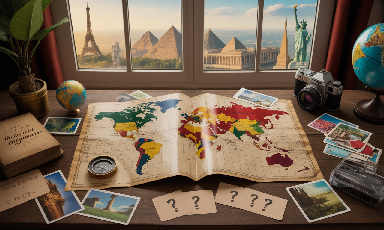 plongez dans l'aventure mondiale avec 1000 questions captivantes pour tester vos connaissances et découvrir les merveilles du globe en jouant.