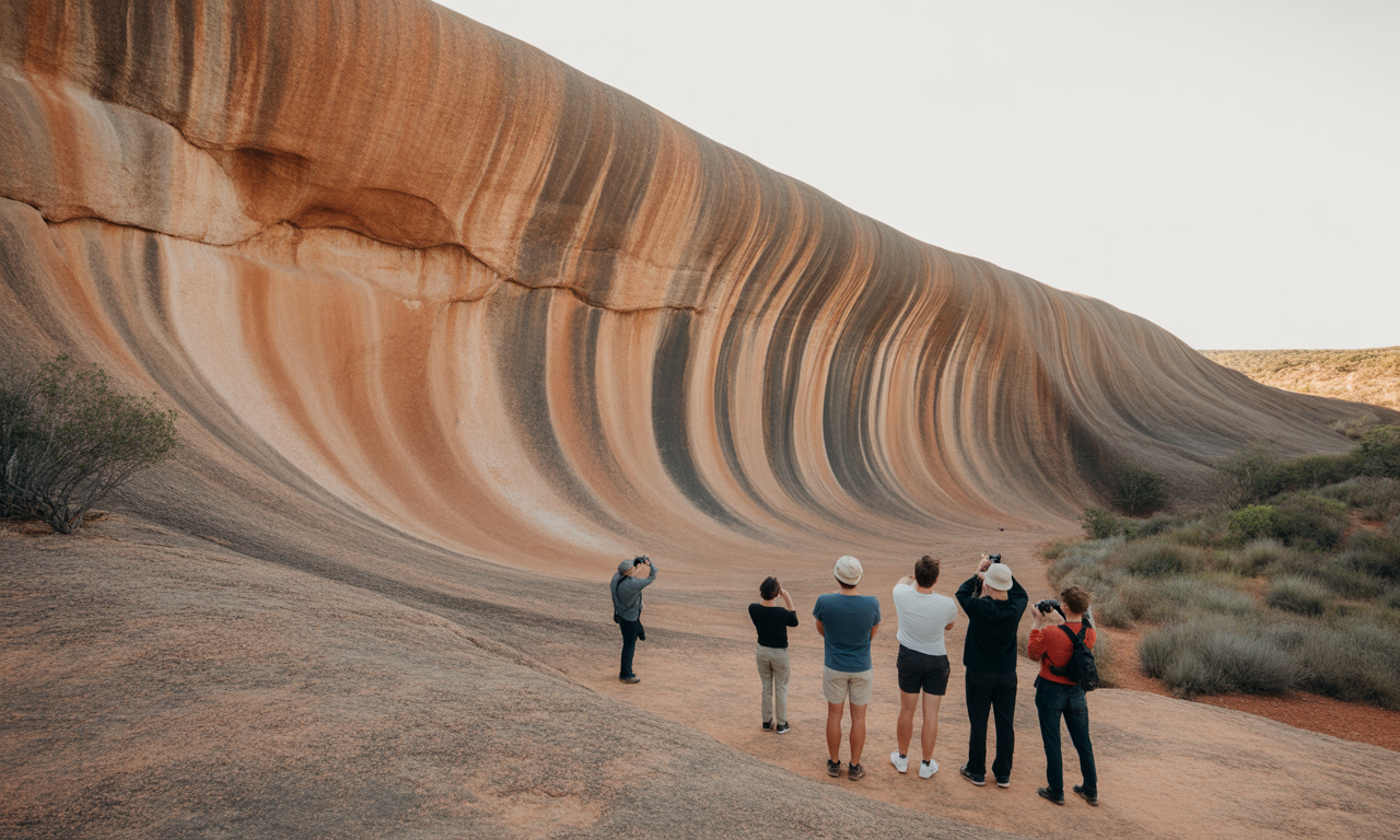 découvrez la vague rocheuse de hyden, un incroyable chef-d'œuvre naturel en australie, célèbre pour ses formations géologiques uniques et ses paysages spectaculaires.