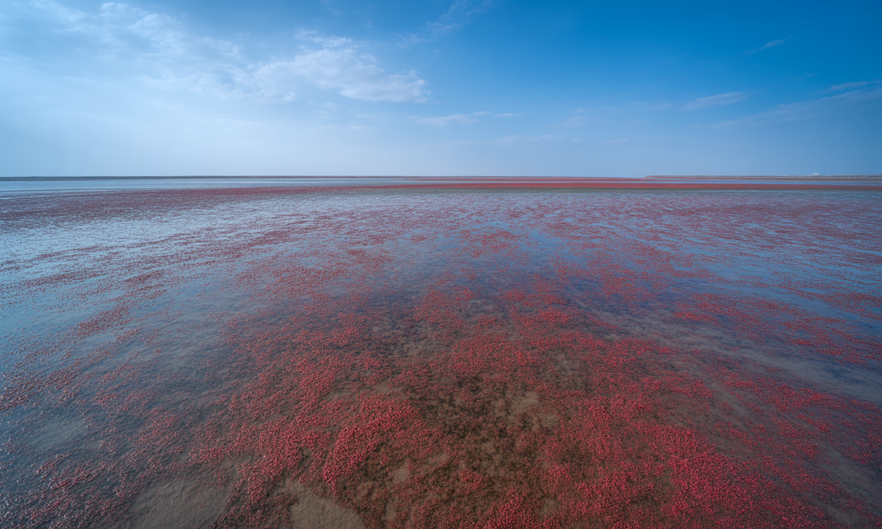 découvrez la plage rouge de panjin en chine, un site naturel exceptionnel où la végétation rouge flamboyante crée un paysage unique et fascinant à ne pas manquer.