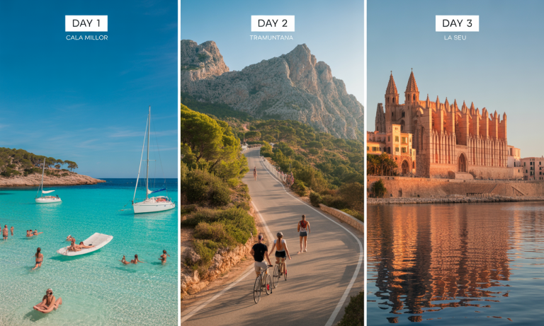 découvrez un itinéraire incontournable de 3 jours à majorque, alliant plages paradisiaques, villages pittoresques et sites culturels pour une escapade parfaite en méditerranée.